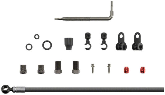 2000mm Disc Brake Hose Kit (Black Banjo)